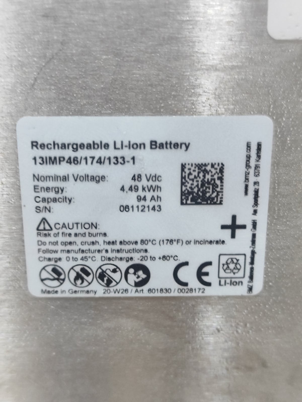 Акумуляторна збірка  Li-ion BMZ 4.5кВт,94A 48V