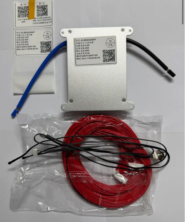 Плата BMS Jikong JK-BD4A24S4P Smart 8-24S 40A(60A) з кнопкою активний балансир Bluetooth 
