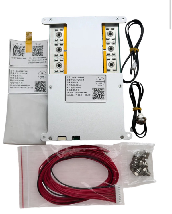 Плата Smart BMS JK-B2A8S30P 4S-8S 300A (450A) активний балансир 2A